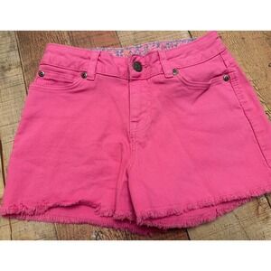 Boden Raw Hem Girls Pink Shorts 10 Years